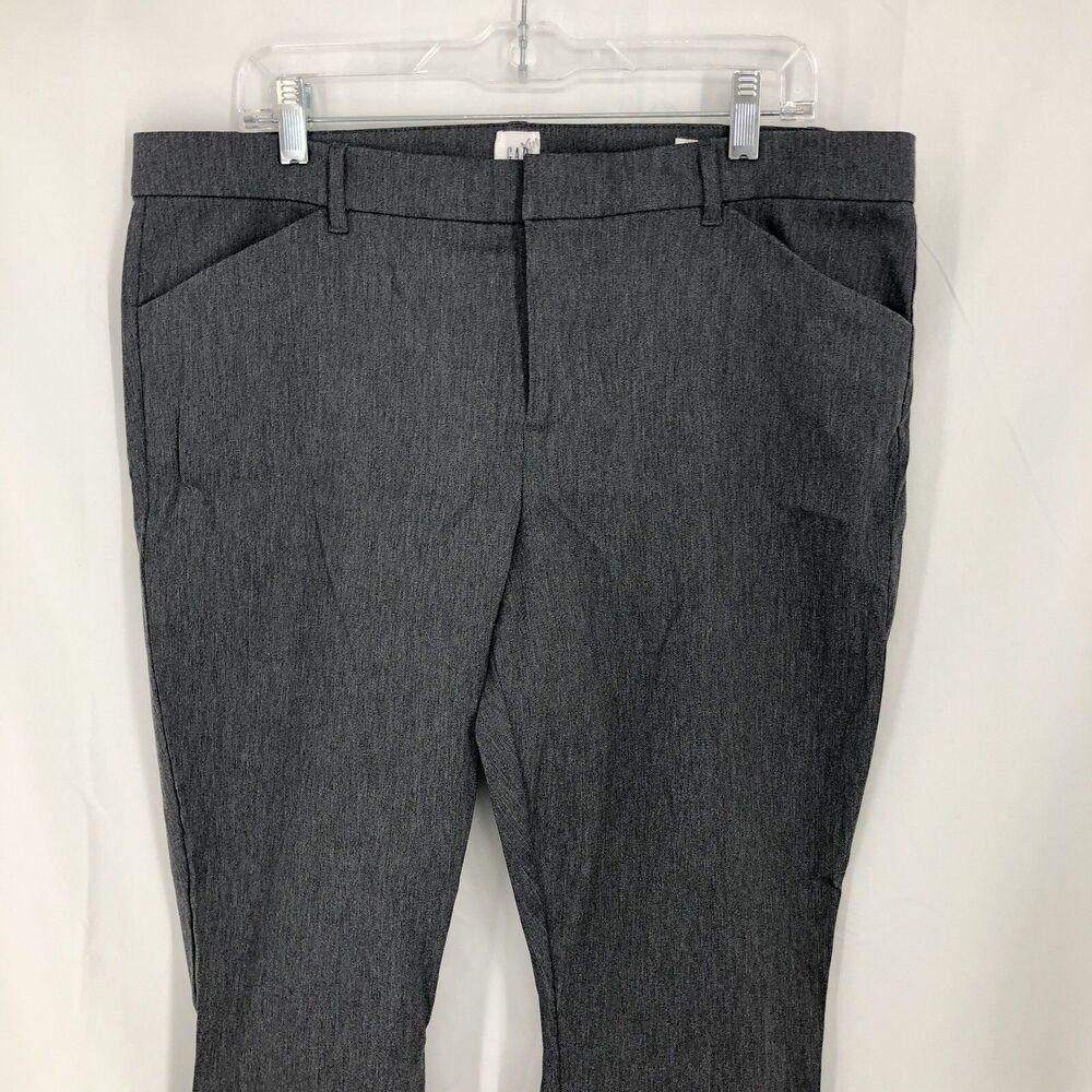 Gap Signature Skinny Ankle Heathered Charcoal Gray Pants 16 (38x28)